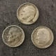 LOT 3 * MONNAIES ARGENT USA 1 ROOSEVELT DIME 1951 S 1957 1961 (réf Lot N°29) / SILVER - 1946-...: Roosevelt