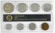 Minisatz Von 1 Pfennig Bis 2 Mark 1987. In Noppenplastik, Mit Medaille Schmieden. Orig. VEB. Stempelglanz - Other & Unclassified