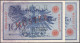 2x 100 Mark (Blauer Hunderter) 7.2.1908. Mit Rotaufdruck „Muster“ Auf Vs., Udr.-Bst.: A, Serie D Und D / F. (Schuster Sa - Other & Unclassified