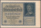 10 Tsd. Mark 19.1.1922. Wz. Kreuzblüten, Ohne KN./FZ., In Der Form Nicht Bekannt. II, Beschnitten Format 145 X 100 Mm. R - Autres & Non Classés