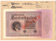 100 Tsd. Mark 1.2.1923. Mit Rotaufdruck „Muster“ Auf Vs., KN. 8-stellig, Serie C, Im Original Kassenkuvert Der Reichsban - Autres & Non Classés