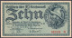 Landkreis, 10 Reichsmark 4.5.1945. I- Schöne 0123b. - Lokale Ausgaben