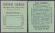 Städtische Sparkasse, Ohne Wert (Briefmarke) O.D. (1920). Karton Mit In Schlitze Gesteckter Briefmarke. II-III. Tieste 7 - [11] Emissions Locales