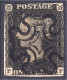 1 P. One Penny Black 1840, Sauber Gestempelt Aus Borek-Abo Mit Präsentationskarte Von Borek. Mi. 250,-€ Michel 1b. - Andere & Zonder Classificatie