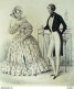 Gravure De Mode Costume Parisien 1838 N°3566 Costume D'homme Gilet Piqué - Eaux-fortes