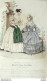 Gravure De Mode Costume Parisien 1838 N°3575 Robe De Jaconas Imprimé - Etsen