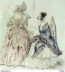 Gravure De Mode Costume Parisien 1838 N°3582 Robe De Gros De Naples  - Radierungen