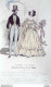 Gravure De Mode Costume Parisien 1838 N°3588 Robe Lévantine Costume Homme - Eaux-fortes
