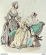 Gravure De Mode Costume Parisien 1838 N°3590 Redingote Pekinet Peignoir Nankin  - Radierungen