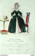 Gravure De Mode Costume Parisien 1838 N°3596 Redingote En Gros De Naples - Etchings