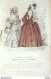 Gravure De Mode Costume Parisien 1838 N°3600 Robe Mousseline & Cachemire - Etsen