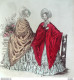 Gravure De Mode Costume Parisien 1838 N°3606 Mantelets Russes Robe Mousseline - Radierungen