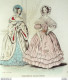 Gravure De Mode Costume Parisien 1838 N°3615 Robes De Moire Et Satin  - Eaux-fortes