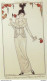 Gravure De Mode Costume Parisien 1912 Pl.08 BARBIER George Tailleur De Satin - Etsen