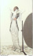 Gravure De Mode Costume Parisien 1912 Pl.26 SIMEON Deshabillé En Mousseline - Radierungen
