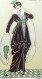 Gravure De Mode Costume Parisien 1913 Pl.048 DAMMY Robert Robe Satin - Etsen
