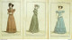 Gravures De Mode Costume Parisien 1821 Lot 04 9 Pièces - Etchings