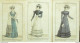 Gravures De Mode Costume Parisien 1822 Lot 06 9 Pièces - Etsen