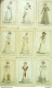 Gravures De Mode Costume Parisien 1822 Lot 08 9 Pièces - Eaux-fortes