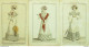 Gravures De Mode Costume Parisien 1822 Lot 08 9 Pièces - Etsen