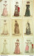 Gravures De Mode Costume Parisien 1823 à 1824 Lot 12 9 Pièces - Radierungen