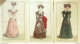 Gravures De Mode Costume Parisien 1823 à 1824 Lot 12 9 Pièces - Aguafuertes