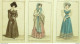 Gravures De Mode Costume Parisien 1822 à 1823 Lot 11 9 Pièces - Radierungen