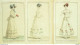 Gravures De Mode Costume Parisien 1822 à 1823 Lot 11 9 Pièces - Etsen