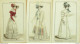 Gravures De Mode Costume Parisien 1824 Lot 13 9 Pièces - Radierungen