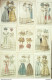 Gravures De Mode Costume Parisien 1826 Lot 21 9 Pièces - Radierungen