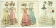 Gravures De Mode Costume Parisien 1826 Lot 23 9 Pièces - Eaux-fortes