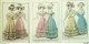 Gravures De Mode Costume Parisien 1826 Lot 34 9 Pièces - Aguafuertes