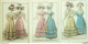 Gravures De Mode Costume Parisien 1826 Lot 34 9 Pièces - Radierungen