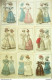 Gravures De Mode Costume Parisien 1826 Lot 35 9 Pièces - Radierungen