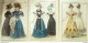 Gravures De Mode Costume Parisien 1826 à 1829 Lot 26 9 Pièces - Radierungen