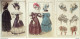 Gravures De Mode Costume Parisien 1829 Lot 27 9 Pièces - Eaux-fortes