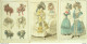 Gravures De Mode Costume Parisien 1829 Lot 28 9 Pièces - Etchings