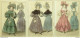 Gravures De Mode Costume Parisien 1829 Lot 31 9 Pièces - Radierungen