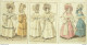 Gravures De Mode Costume Parisien 1829 Lot 30 9 Pièces - Acqueforti