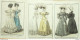 Gravures De Mode Costume Parisien 1825 à 1826 Lot 19 9 Pièces - Radierungen