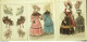 Gravures De Mode Costume Parisien 1829 Lot 32 9 Pièces - Eaux-fortes