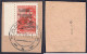 5 K. Freimarke (Ponewesch) 1941, Bräunlichrot, Sauber Gestempelt Auf Briefstück, Geprüft Krischke BPP. Mi. 600,-€ Michel - Occupation 1938-45