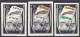 1 R - 2 R Azad Hind 1943, Drei Werte In Postfrischer Erhaltung, Schwarz, Schwarz/orange Und Schwarz/orange/smaragdgrün.  - Andere & Zonder Classificatie