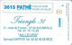 CARTE-FR- CINEMA-PATHE-SC4Ab-N° Impact 23538-KAPFER N°2-Tirage 620Ex-R°/V° Glacé-NEUVE-LUXE/RARE - Bioscoopkaarten