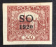 1920 Poland Eastern Silesia Czechoslovakia - Hradcany At Prague Overprint SO 500 - Unused ( Mint Hinged) - Silezië