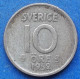 SWEDEN - Silver 10 öre 1952 TS KM# 823 Gustav VI Adolf (1950-1973) - Edelweiss Coins - Suède