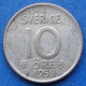 SWEDEN - Silver 10 öre 1958 TS KM# 823 Gustav VI Adolf (1950-1973) - Edelweiss Coins - Suède