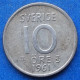 SWEDEN - Silver 10 öre 1961 TS KM# 823 Gustav VI Adolf (1950-1973) - Edelweiss Coins - Suède