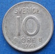 SWEDEN - Silver 10 öre 1961 U KM# 823 Gustav VI Adolf (1950-1973) - Edelweiss Coins - Suède