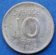 SWEDEN - Silver 10 öre 1962 U KM# 823 Gustav VI Adolf (1950-1973) - Edelweiss Coins - Suède